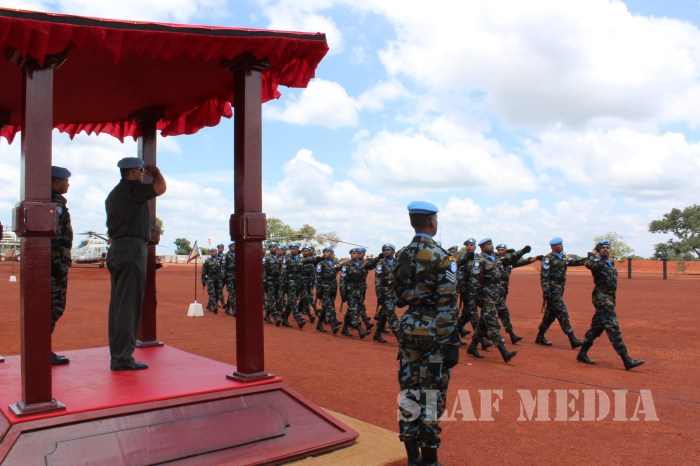 UN Peace Keeping Medal Award Ceremony of Sri Lanka Aviation Unit MINUSCA