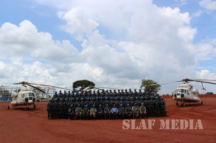 UN Peace Keeping Medal Award Ceremony of Sri Lanka Aviation Unit MINUSCA