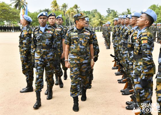 8TH
CONTINGENT OF UN PEACEKEEPING MISSION TO THE CENTRAL AFRICAN REPUBLIC
PASS OUT AT SLAF BASE KATUNAYAKE