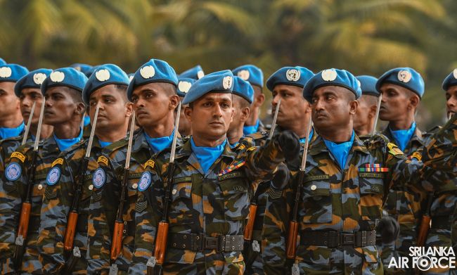 8TH
CONTINGENT OF UN PEACEKEEPING MISSION TO THE CENTRAL AFRICAN REPUBLIC
PASS OUT AT SLAF BASE KATUNAYAKE