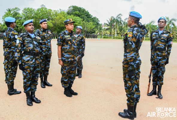 8TH
CONTINGENT OF UN PEACEKEEPING MISSION TO THE CENTRAL AFRICAN REPUBLIC
PASS OUT AT SLAF BASE KATUNAYAKE