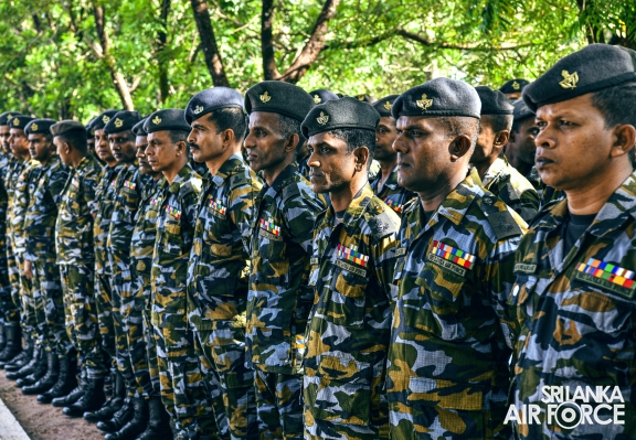 9TH CONTINGENT OF UN PEACEKEEPING MISSION TO THE CENTRAL AFRICAN REPUBLIC PASS OUT AT SLAF BASE KATUNAYAKE