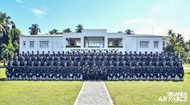 9TH CONTINGENT OF UN PEACEKEEPING MISSION TO THE CENTRAL AFRICAN REPUBLIC PASS OUT AT SLAF BASE KATUNAYAKE