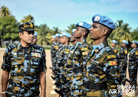 9TH CONTINGENT OF UN PEACEKEEPING MISSION TO THE CENTRAL AFRICAN REPUBLIC PASS OUT AT SLAF BASE KATUNAYAKE
