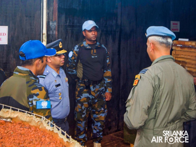HIGHER LEVEL SUPERVISION VISIT AT SRI LANKA AVIATION UNIT,
MINUSCA, CENTRAL AFRICAN REPUBLIC