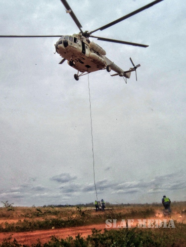 Underslung Operation Carried Out by Sri Lanka Aviation Contingent in MINUSCA