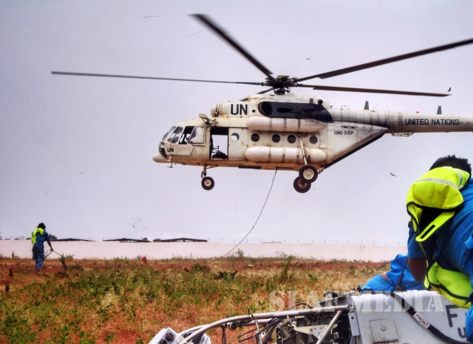 Underslung Operation Carried Out by Sri Lanka Aviation Contingent in MINUSCA