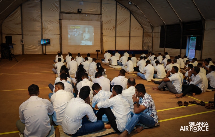 SRI LANKA AVIATION CONTINGENT MARKS VESAK IN CENTRAL AFRICAN REPUBLIC