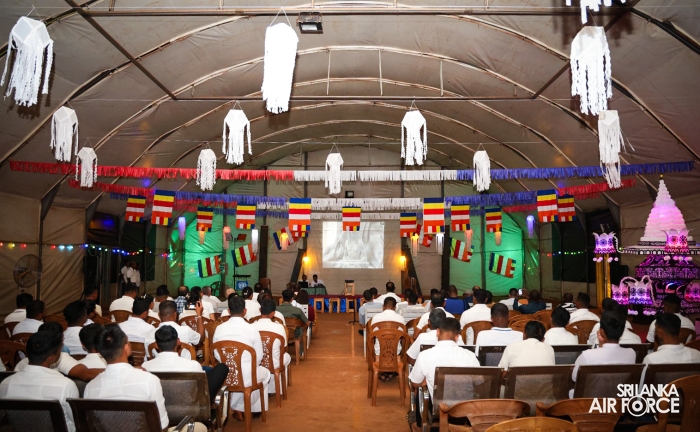 SRI LANKA AVIATION CONTINGENT MARKS VESAK IN CENTRAL AFRICAN REPUBLIC