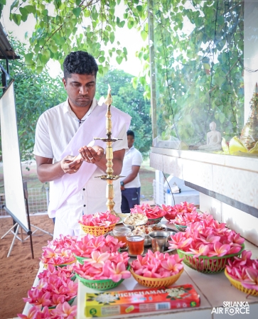SRI LANKA AVIATION CONTINGENT MARKS VESAK IN CENTRAL AFRICAN REPUBLIC