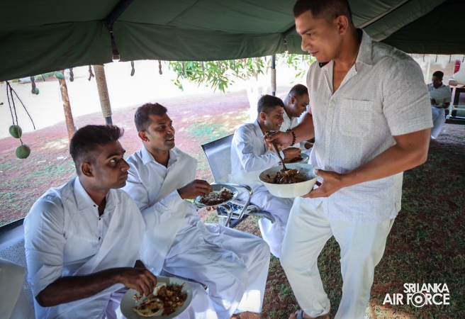 SRI LANKA AVIATION CONTINGENT MARKS VESAK IN CENTRAL AFRICAN REPUBLIC