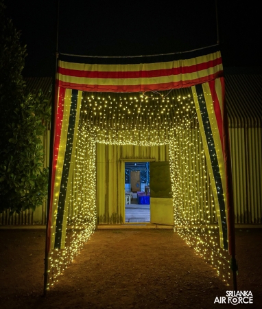 SRI LANKA AVIATION CONTINGENT MARKS VESAK IN CENTRAL AFRICAN REPUBLIC