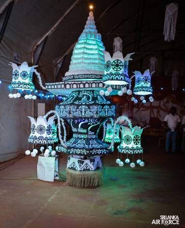 SRI LANKA AVIATION CONTINGENT MARKS VESAK IN CENTRAL AFRICAN REPUBLIC