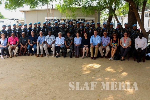 Delegation from United Nation Budget Controller’s Office visits SL Aviation Unit in South Sudan