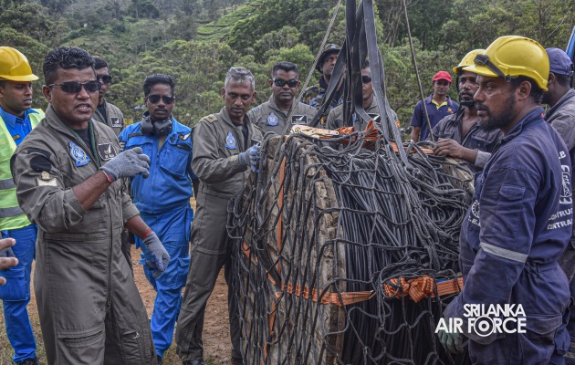 MI 17
HELICOPTER OF SLAF SUPPORTS VITAL INFRASTRUCTURE PROJECT ON ADAM'S PEAK