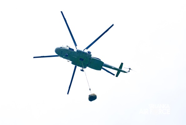 MI 17
HELICOPTER OF SLAF SUPPORTS VITAL INFRASTRUCTURE PROJECT ON ADAM'S PEAK