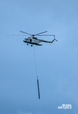 MI 17
HELICOPTER OF SLAF SUPPORTS VITAL INFRASTRUCTURE PROJECT ON ADAM'S PEAK