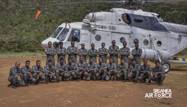 MI 17
HELICOPTER OF SLAF SUPPORTS VITAL INFRASTRUCTURE PROJECT ON ADAM'S PEAK