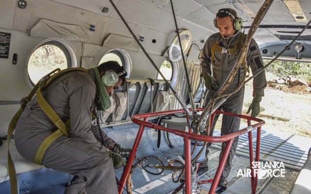 MI 17
HELICOPTER OF SLAF SUPPORTS VITAL INFRASTRUCTURE PROJECT ON ADAM'S PEAK