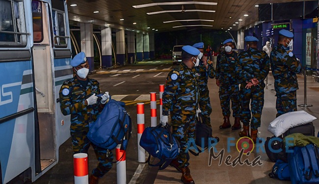 5TH
AVIATION CONTINGENT DEPART FOR REPUBLIC OF SOUTH SUDAN (UNMISS)
