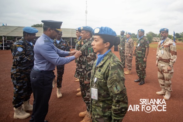 UNITED NATIONS PEACEKEEPERS' MEDAL AWARDING PARADE CONCLUDES AT CENTRAL AFRICAN REPUBLIC