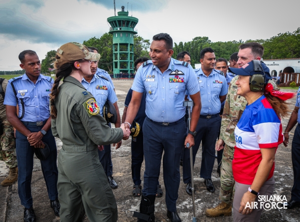 DISASTER RELIEF CONSIGNMENT ARRIVES AT SLAF BASE ANURADHAPURA WITH US AND UNOPS SUPPORT