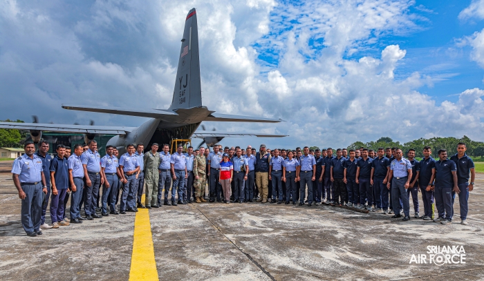 DISASTER RELIEF CONSIGNMENT ARRIVES AT SLAF BASE ANURADHAPURA WITH US AND UNOPS SUPPORT