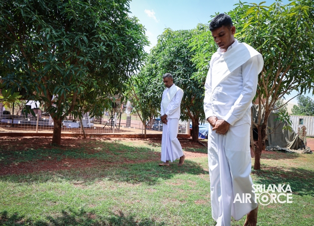 11TH SRI AVIATION CONTINGENT IN MINUSCA MARKS POSON POYA DAY WITH RELIGIOUS OBSERVANCES AT BRIA