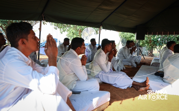 11TH SRI AVIATION CONTINGENT IN MINUSCA MARKS POSON POYA DAY WITH RELIGIOUS OBSERVANCES AT BRIA