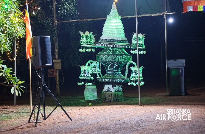 11TH SRI AVIATION CONTINGENT IN MINUSCA MARKS POSON POYA DAY WITH RELIGIOUS OBSERVANCES AT BRIA