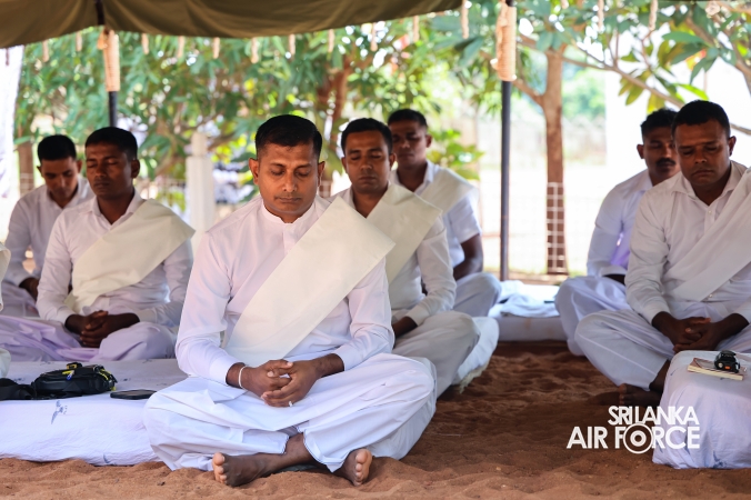 11TH SRI AVIATION CONTINGENT IN MINUSCA MARKS POSON POYA DAY WITH RELIGIOUS OBSERVANCES AT BRIA