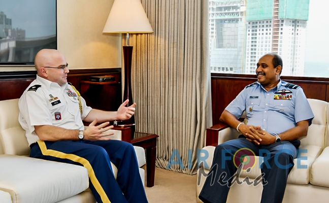 Outgoing US Defence Attaché Calls on the Commander of the Air Force