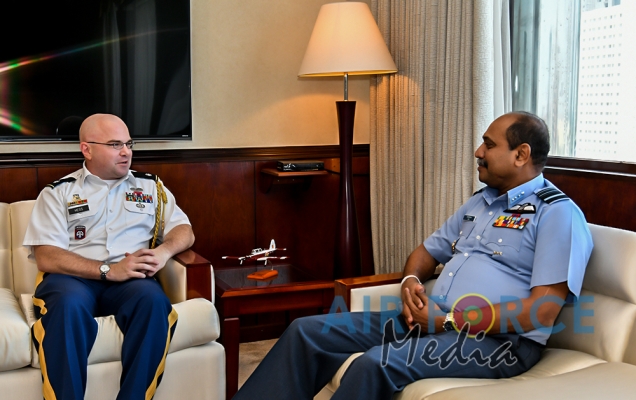 Outgoing US Defence Attaché Calls on the Commander of the Air Force