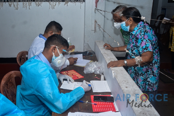SLAF ESTABLISHES VACCINATIONS CENTRES AS SRI LANKA ACCELERATES VACCINATION DRIVE IN WESTERN PROVINCE