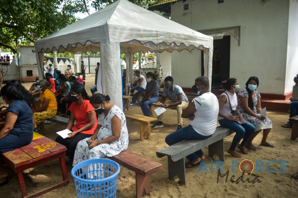 SLAF ESTABLISHES VACCINATIONS CENTRES AS SRI LANKA ACCELERATES VACCINATION DRIVE IN WESTERN PROVINCE