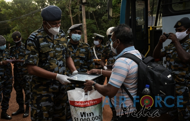 Civilians who complete Quarantine Leave for Homes from Vanni