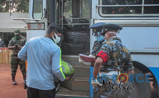 45 Civilians Who Completed Quarantine Leave for Homes From Vanni