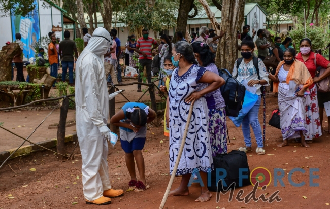 Civilians who complete Quarantine Leave for Homes from Vanni