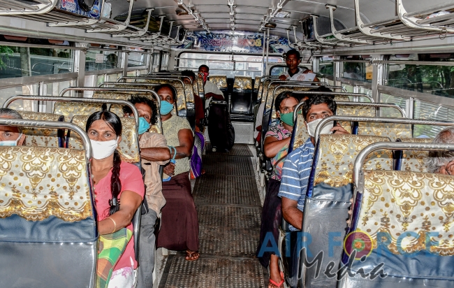 Civilians who complete Quarantine Leave for Homes from Vanni