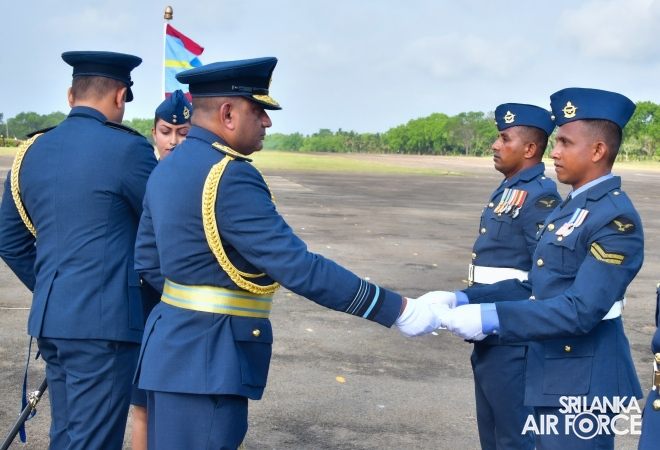ANNUAL COMMANDER'S INSPECTION AT SLAF BASE VAVUNIYA