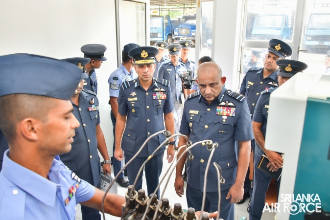 ANNUAL COMMANDER'S INSPECTION AT SLAF BASE VAVUNIYA