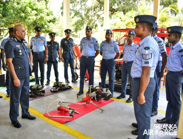 ANNUAL COMMANDER'S INSPECTION AT SLAF BASE VAVUNIYA