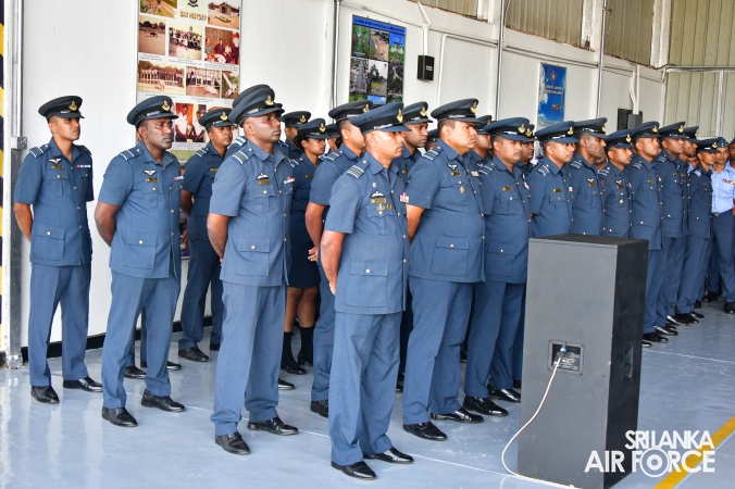 ANNUAL COMMANDER'S INSPECTION AT SLAF BASE VAVUNIYA