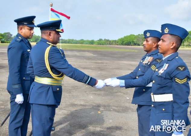 ANNUAL COMMANDER'S INSPECTION AT SLAF BASE VAVUNIYA