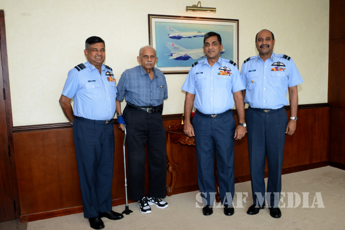 Ex Veteran of Rcyaf 1st Flying Intake Wing Commander(Retd) R Vivekananthan Visits AFHQ