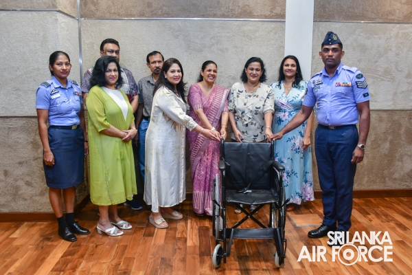 SEVA VANITHA UNIT ORGANIZES SPECIAL WHEELCHAIR DONATION PROGRAM AT SLAF HEADQUARTERS