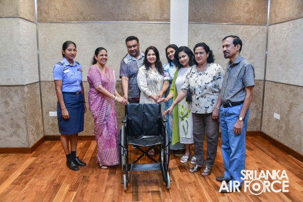 SEVA VANITHA UNIT ORGANIZES SPECIAL WHEELCHAIR DONATION PROGRAM AT SLAF HEADQUARTERS