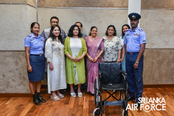 SEVA VANITHA UNIT ORGANIZES SPECIAL WHEELCHAIR DONATION PROGRAM AT SLAF HEADQUARTERS