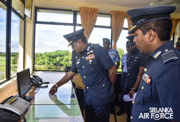 COMMANDER'S INSPECTION OF SLAF STATION WEERAWILA