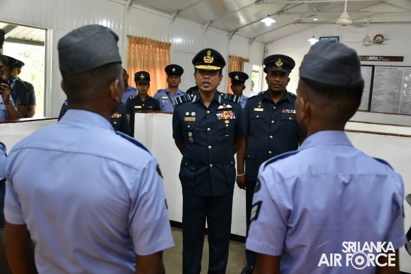 COMMANDER'S INSPECTION OF SLAF STATION WEERAWILA